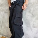 PANTALONE CARGO 4 TASCHE NERO