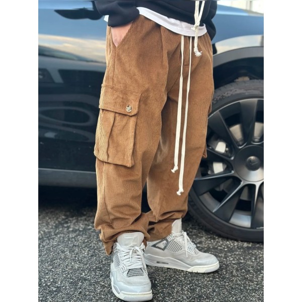 PANTALACCIO CARGO COSTINE CAMEL