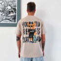 T-SHIRT SKATEBOARD BEIGE