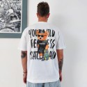 T-SHIRT SKATEBOARD WHITE