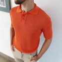 POLO IN FILO ARANCIO